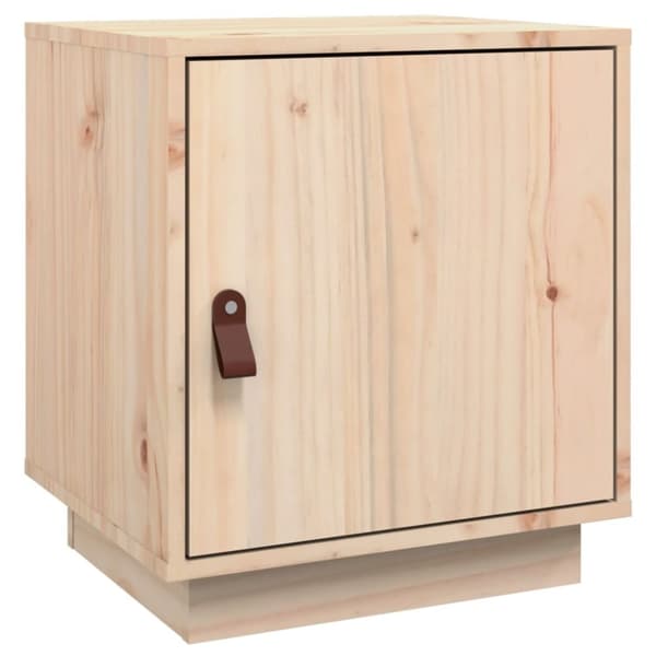 vidaXL sengebord 40x34x45 cm massivt fyrretræ