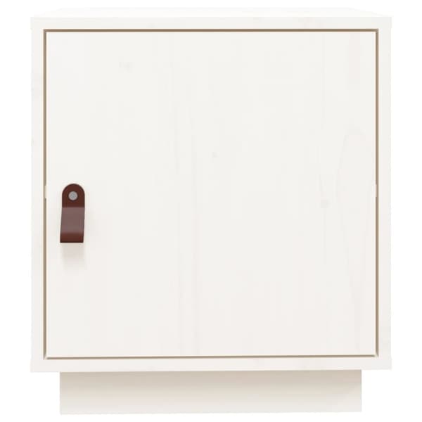 vidaXL sengeborde 2 stk. 40x34x45 cm massivt fyrretræ hvid