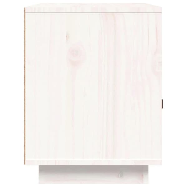 vidaXL sengeborde 2 stk. 40x34x45 cm massivt fyrretræ hvid