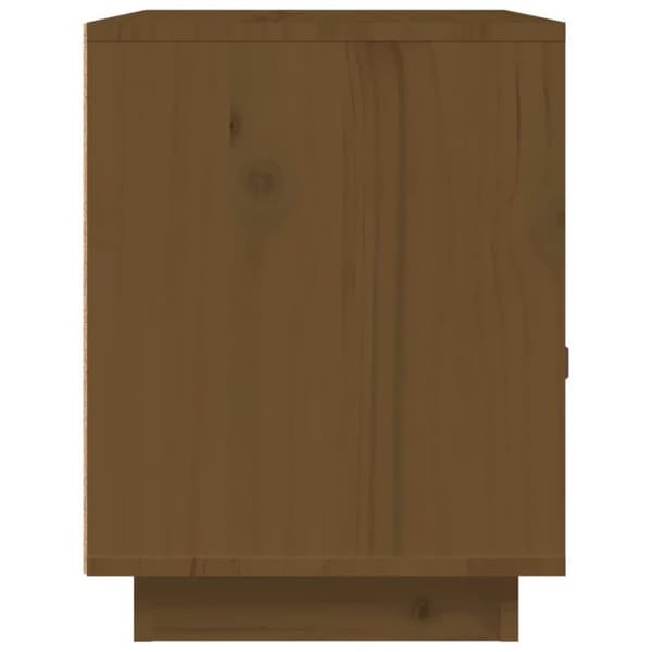 vidaXL sengeborde 2 stk. 40x34x45 cm massivt fyrretræ gyldenbrun