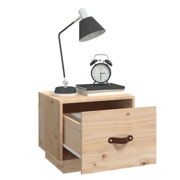 vidaXL sengeborde 2 stk. 40x34x35 cm massivt fyrretræ