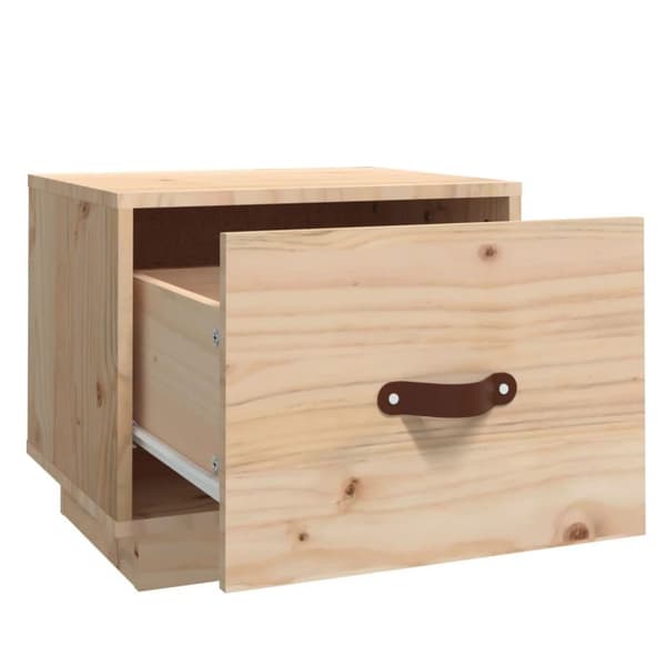 vidaXL sengeborde 2 stk. 40x34x35 cm massivt fyrretræ