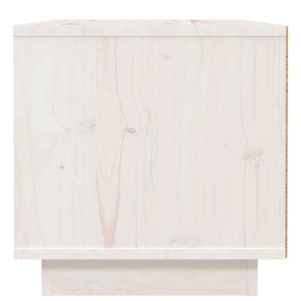 vidaXL sengeborde 2 stk. 40x34x35 cm massivt fyrretræ hvid