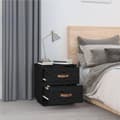 Miniatyrbilde 3 av 9: vidaXL Nattbord svart 40x34x45 heltre furu