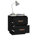 Miniatyrbilde 4 av 9: vidaXL Nattbord svart 40x34x45 heltre furu