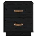 Miniatyrbilde 5 av 9: vidaXL Nattbord svart 40x34x45 heltre furu