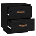 Miniatyrbilde 6 av 9: vidaXL Nattbord svart 40x34x45 heltre furu
