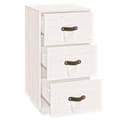 Miniatyrbilde 6 av 10: vidaXL Nattbord hvit 40x40x75 cm heltre furu