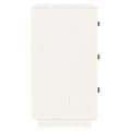 Miniatyrbilde 7 av 10: vidaXL Nattbord hvit 40x40x75 cm heltre furu
