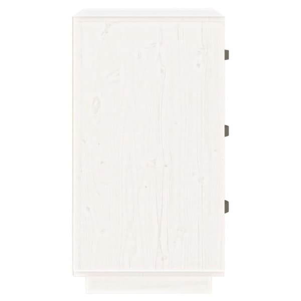 vidaXL Nattbord hvit 40x40x75 cm heltre furu