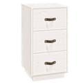 Miniatyrbilde 1 av 10: vidaXL Nattbord hvit 40x40x75 cm heltre furu