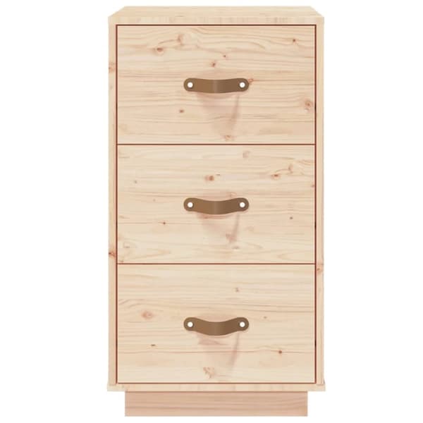 vidaXL sengebord 40x40x75 cm massivt fyrretræ