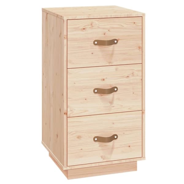 vidaXL sengebord 40x40x75 cm massivt fyrretræ