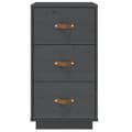 Pikkukuva 7 / 11: vidaXL Yöpöydät 2 kpl harmaa 40x40x75 cm täysi mänty