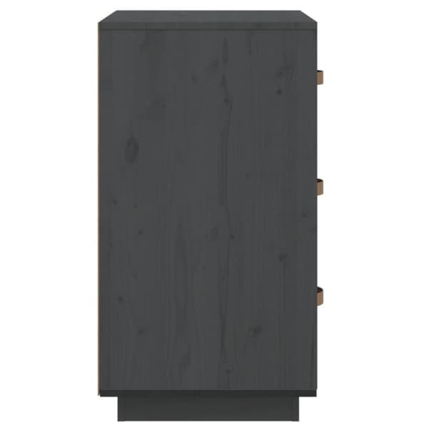 vidaXL Yöpöydät 2 kpl harmaa 40x40x75 cm täysi mänty