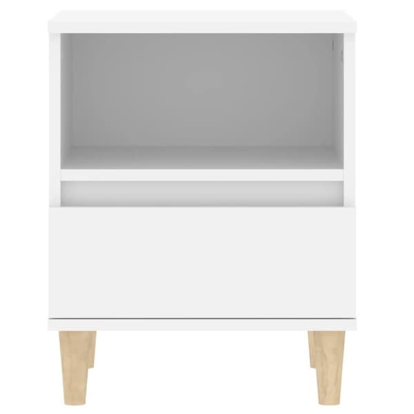 vidaXL Sängbord 2 st vit 40x35x50 cm