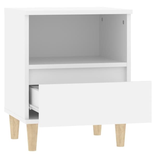 vidaXL Sängbord 2 st vit 40x35x50 cm