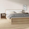 Miniatyrbilde 2 av 11: vidaXL Nattbord 2 stk brun eik 40x35x50 cm