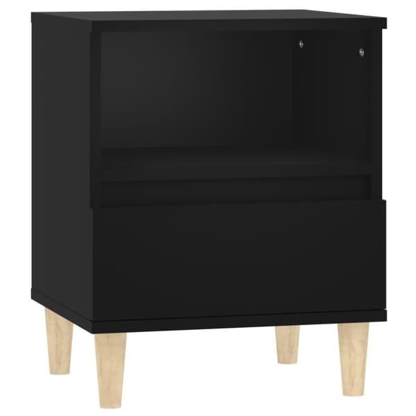 vidaXL Nattbord 2 stk svart 40x35x50