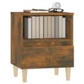 Miniatyrbilde 4 av 11: vidaXL Nattbord 2 stk røkt eik 40x35x50 cm