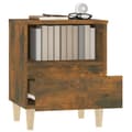 Miniatyrbilde 5 av 11: vidaXL Nattbord 2 stk røkt eik 40x35x50 cm