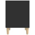 Miniatyrbilde 6 av 8: vidaXL Nattbord svart 40x35x50 cm konstruert tre