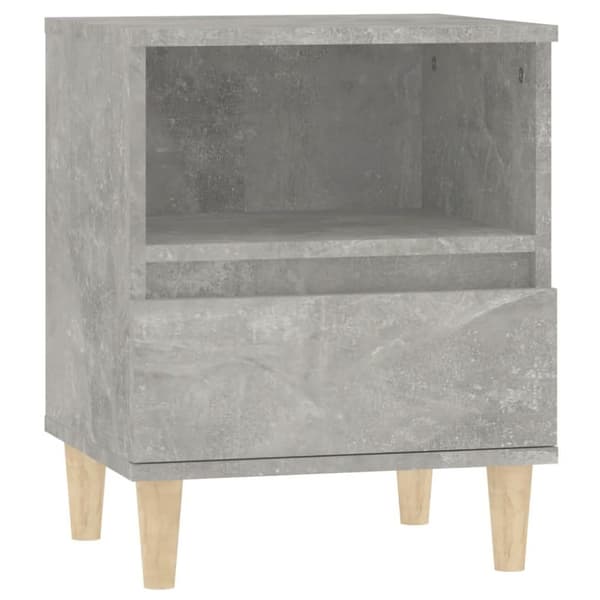 vidaXL Yöpöydät 2 kpl betoninharmaa 40x35x50 cm