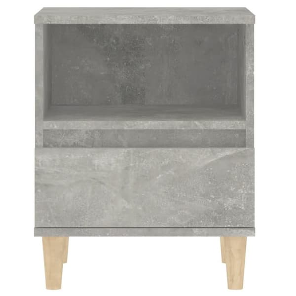 vidaXL Yöpöydät 2 kpl betoninharmaa 40x35x50 cm