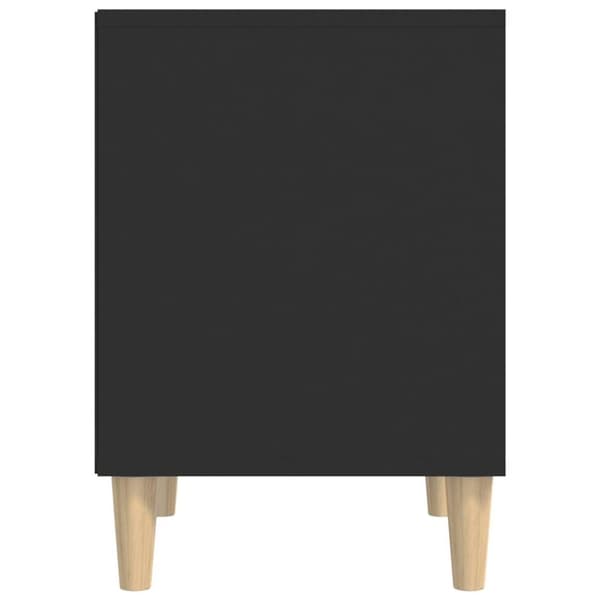 vidaXL sengeborde 2 stk. 40x35x50 cm sort