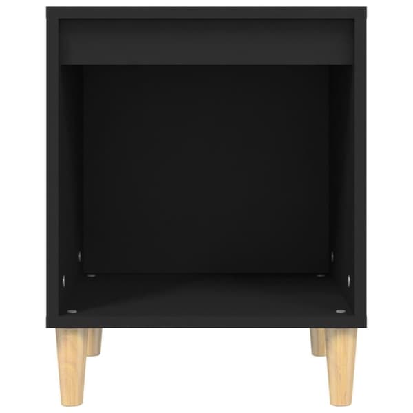 vidaXL sengebord 40x35x50 cm konstrueret træ sort