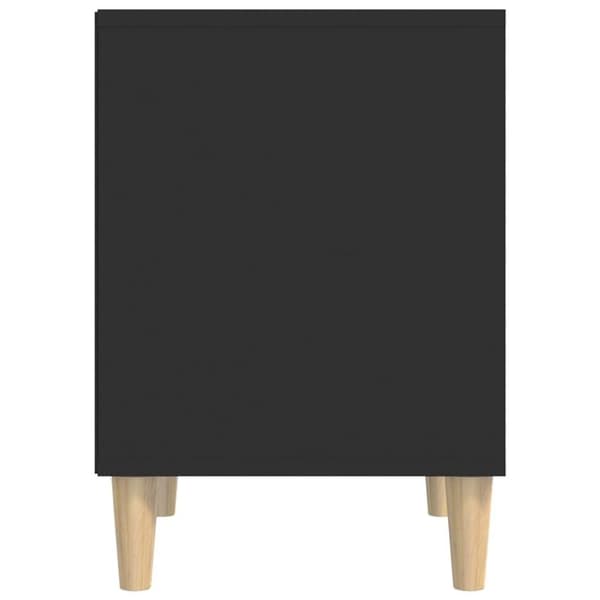 vidaXL sengebord 40x35x50 cm konstrueret træ sort