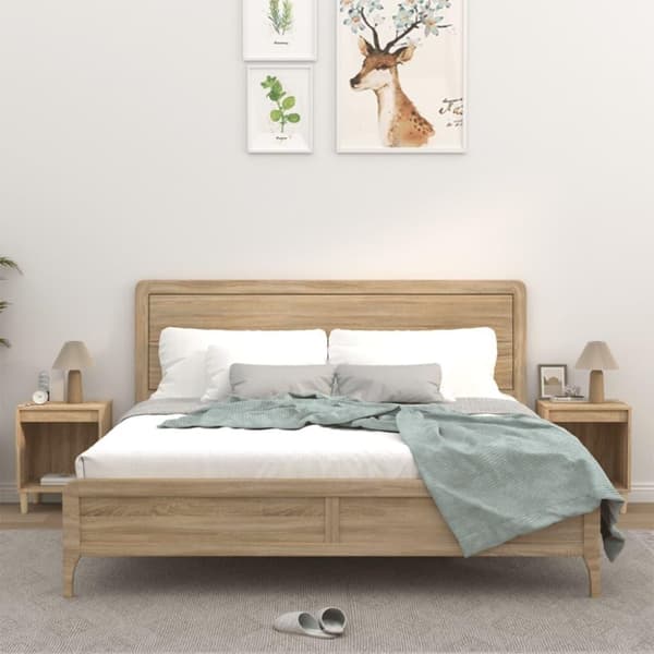 vidaXL Yöpöydät 2 kpl Sonoma-tammi 40x35x50 cm