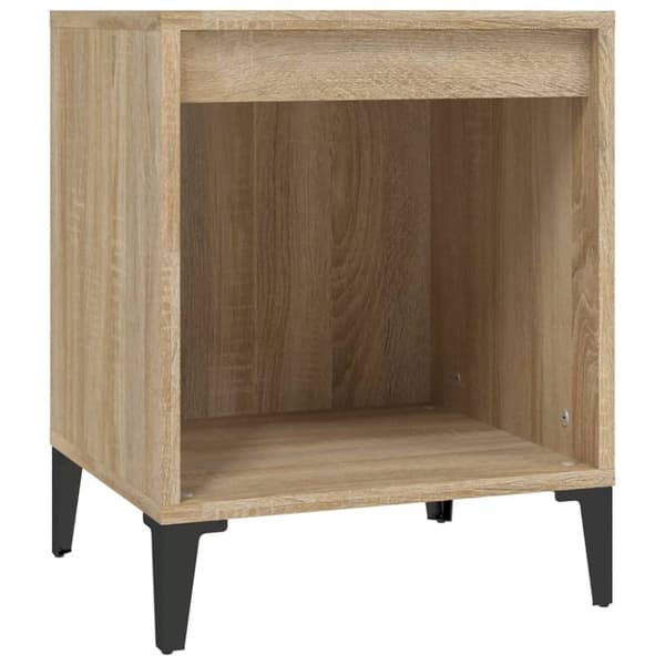 vidaXL sengeborde 2 stk. 40x35x50 cm sonoma-eg