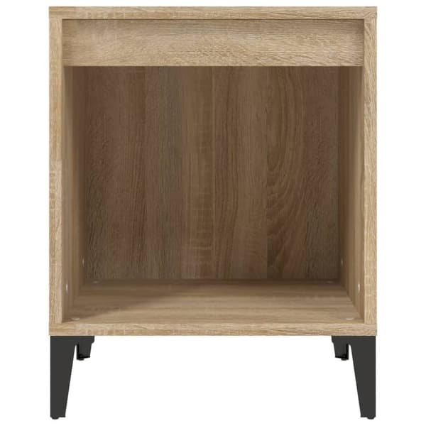 vidaXL sengeborde 2 stk. 40x35x50 cm sonoma-eg