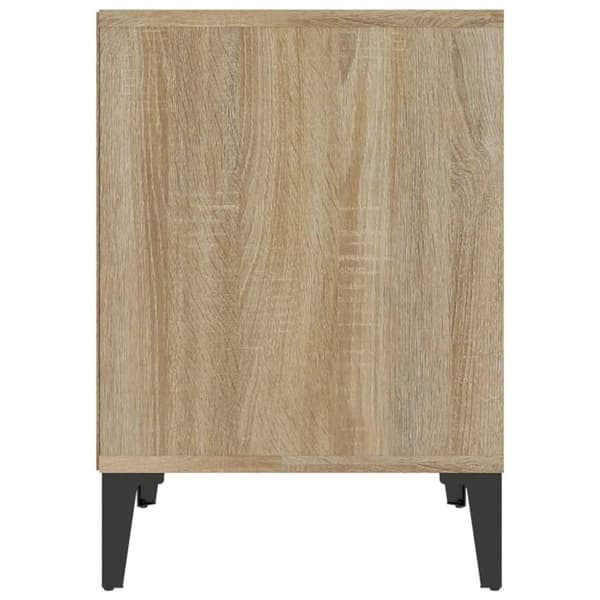 vidaXL sengeborde 2 stk. 40x35x50 cm sonoma-eg