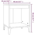 Miniatyrbillede 8 af 9: vidaXL sengeborde 2 stk. 40x35x50 cm sonoma-eg