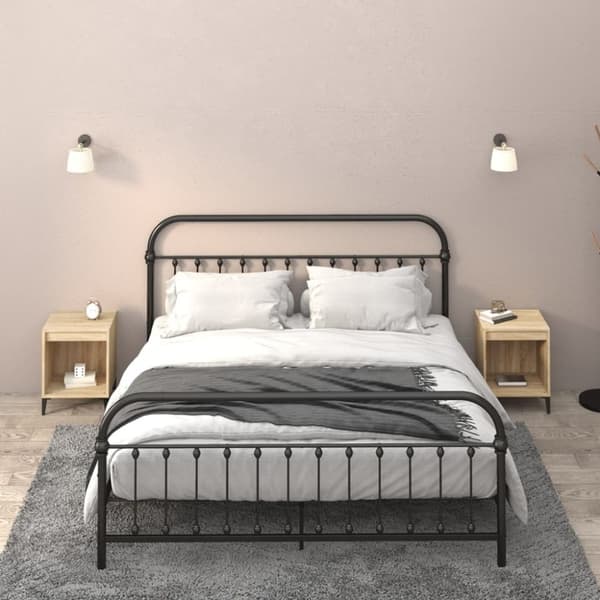 vidaXL sengeborde 2 stk. 40x35x50 cm sonoma-eg