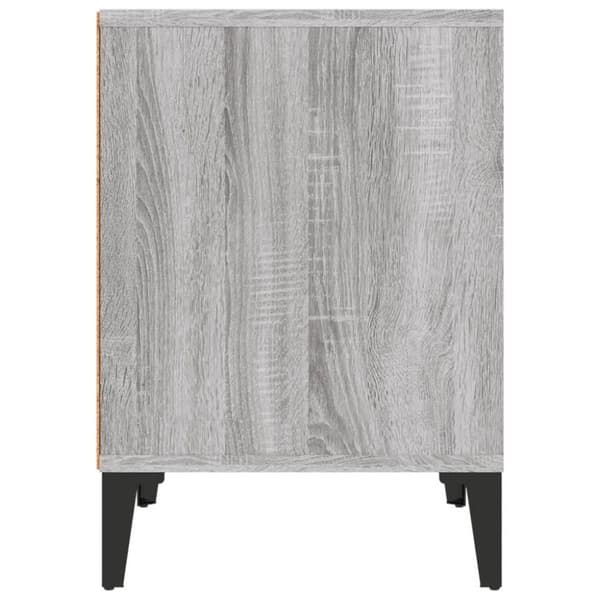 vidaXL sengebord 40x35x50 cm grå sonoma