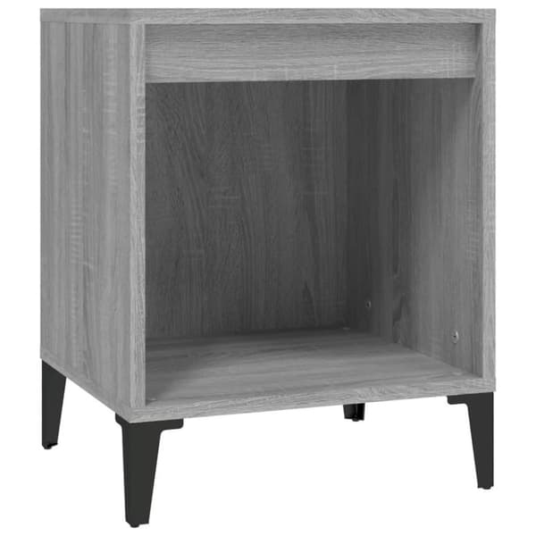 vidaXL sengebord 40x35x50 cm grå sonoma
