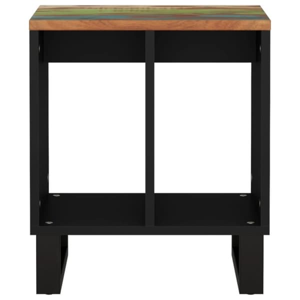 vidaXL Sidebord 40x31x46 cm gjenvunnet heltre og konstruert tre