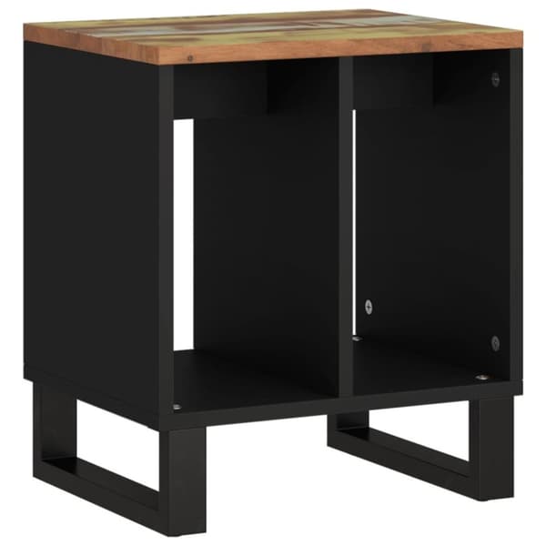 vidaXL Sidebord 40x31x46 cm gjenvunnet heltre og konstruert tre