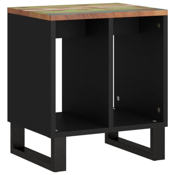 vidaXL Sidebord 40x31x46 cm gjenvunnet heltre og konstruert tre