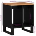 Miniatyrbilde 9 av 11: vidaXL Sidebord 40x31x46 cm heltre akasie og konstruert tre