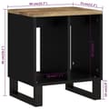 Miniatyrbilde 9 av 11: vidaXL Sidebord 40x31x46 cm heltre mango og konstruert tre