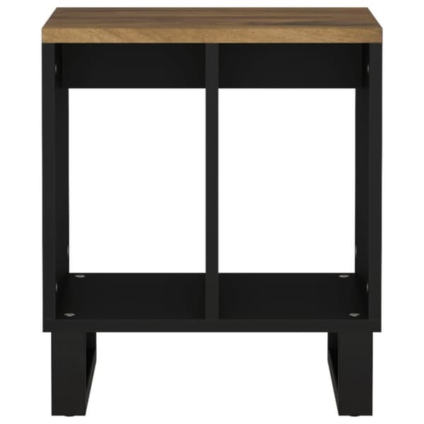 vidaXL sidebord 40x31x46 cm massivt mangotræ og konstrueret træ