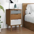 Miniatyrbild 10 av 11: vidaXL Sängbord MOLDE brun 40x35x65 cm massiv furu