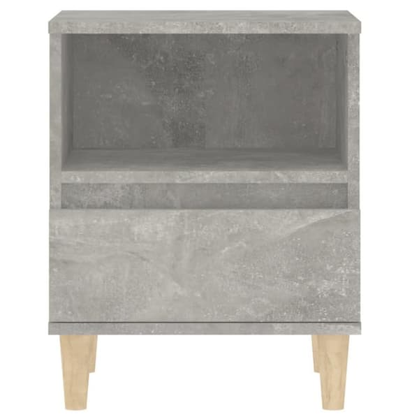 vidaXL Sängbord betonggrå 40x35x50 cm