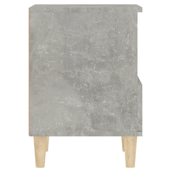 vidaXL Sängbord betonggrå 40x35x50 cm