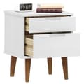 Miniatyrbilde 2 av 7: vidaXL Nattbord MOLDE hvit 40x35x48 cm heltre furu
