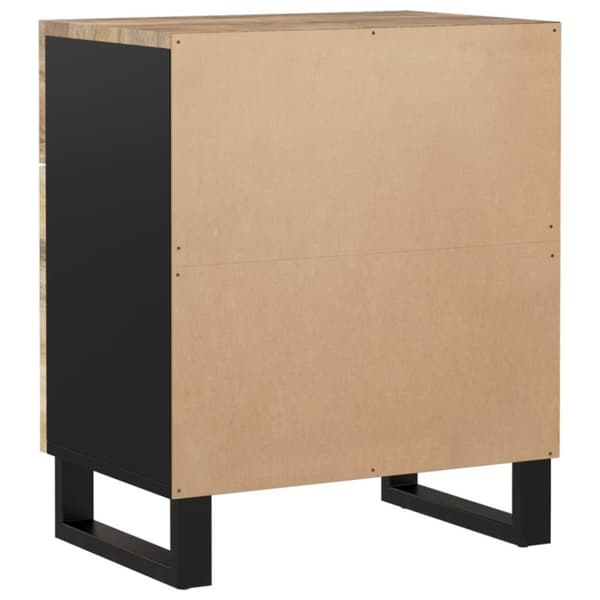 vidaXL sengebord 50x33x60 cm massivt mangotræ og konstrueret træ